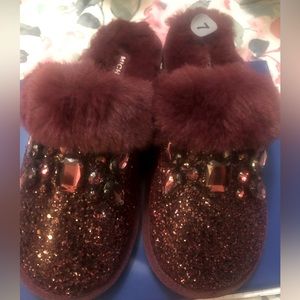 Very Berry Sparkly Micheal Kors BedroomSlippers Size 7